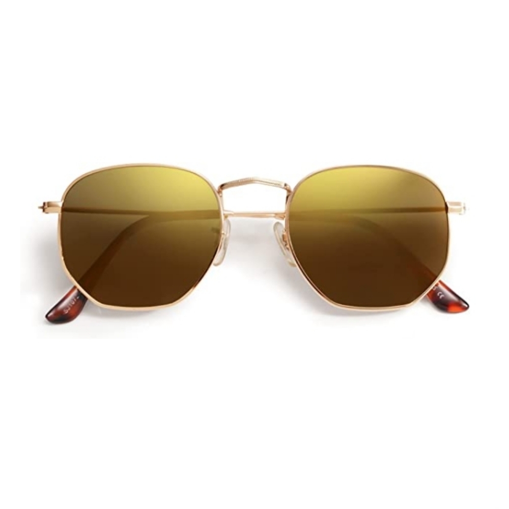 💫Gold Hexagonal Polarized Sunglasses for Men and Women - Picture 4 of 4